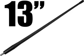 A404votex Votex - 13 Inch All-terrain Flexible Rubber Antenna Accessories Black