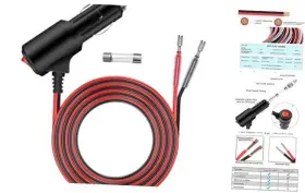 Sku008-s6ft-au Weitu-us Cigarette Lighter Plug Adapter With Switch On Off Heavy Duty 12v 6ft