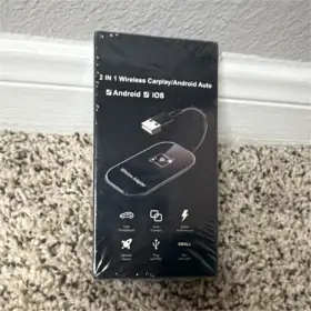 X004sv9v51 Wirelessgear 2 In 1 Wireless Carplay/android Auto Adapter Bluetooth Plug And Play