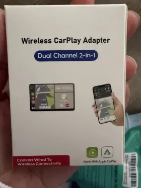 X004vfyhbt Wirelessgear Wireless Carplay Adapter Dual Channel 2-in-1 Touch Control