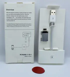 Wolios 059648569559 Wireless Carplay Adapter For Factory Wired Apple Iphone White Ob #3 Wolios 059648569559 Wireless Carplay Adapter For Factory Wired Apple Iphone White Ob #3