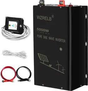 5000w48v Wzrelb Spwr5k48 5000w 48v Pure Sine Wave Inverter 48 Volt Dc To Ac 5000w48v/remote