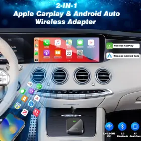 Xintuo 752848604932 2-in-1 Wireless Carplay Adapter Android Auto Convert Wired To Wirele #3