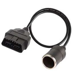 Xmsj-0010 Xmsjsiy Obd2 To Cigarette Lighter Female Socket Adapter Connecter 16pin Black Xmsj-0010 Xmsjsiy Obd2 To Cigarette Lighter Female Socket Adapter Connecter 16pin Black