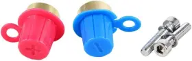 Xs Power 692209013105 586 Adapter Plug Connector Tall Brass M6 Thread Clamp Style Golden #3
