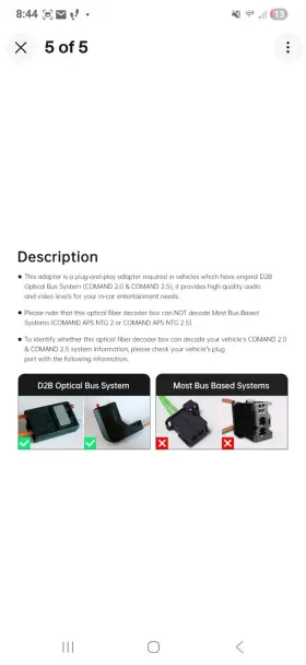 Fobb06 Xtrons Car Universal D2b Optical Fiber Decoder For Mercedes-benz S/sl/c/cl/clk/e/ml Fobb06 Xtrons Car Universal D2b Optical Fiber Decoder For Mercedes-benz S/sl/c/cl/clk/e/ml