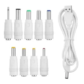 5345trqn1889 Xyembu 5v Universal Dc Power Cable Usb To Cord 5.5x2.1mm Plugs Charging