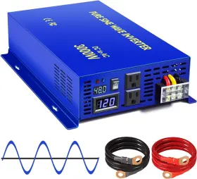 Qs300048bl-df Xyz Invt 3000 Watt Inverter 48 Volt Pure Sine Wave 48v Dc To Ac 120v 110v