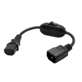 Tgsght-741 Yekella Pdu Ups Power Cord Cable Iec 320 C14 To C13 With On/off Switch 30cm Tgsght-741 Yekella Pdu Ups Power Cord Cable Iec 320 C14 To C13 With On/off Switch 30cm
