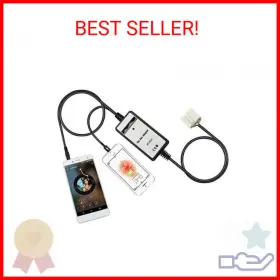 Yomikoo 726084460317 Car Audio Aux Input Adapter With Charge Cable For Honda Accord 2003-2011