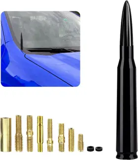 Yotx01bl Yonwait Pack-1 Car Truck Bullet Antenna For Gm Chevy Silverado 1500 3500 Hd Avalanche