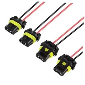 Yp8060 9006 Wire Harness 16 Gauge 2 Pin Quick Disconnect Har 900-series 9005 Connector Socket Adapter Fit For Headlights
