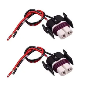 Yunpicar 606098294989 H11 High Temperature Ceramic Headlight Plug Connector Wiring Socket