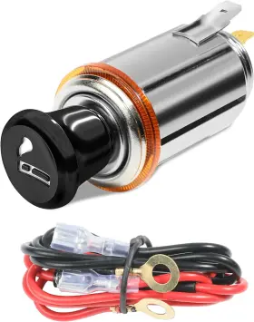414dyqczdx001 Zlirfy Car Cigarette Lighter With Cable Element Socket Plug Socke