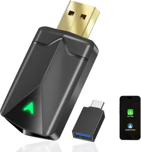 Zouhoe 753792476729 Wireless Carplay Adapter Android Auto 5.8ghz Wi-fi Plug And P