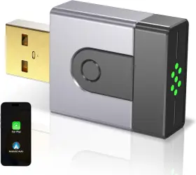 Zouhoe 768330934432 2-in-1 Mini Wireless Carplay Adapter For Apple And Android Auto Upgrade Wi