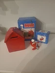 Peanuts Snoopy Red Dog House Bank And Decorative Fan Pull (open Box). Fixed Price $12.19.