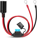 Female Cigarette Lighter Outlet 3FT + Eyelet Terminal Plug And Blade Fuse Holder. Fixed Price $16.99.