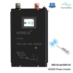 Wzrelb 4000W Split Phase Pure Sine Wave Inverter 48V Dc To 120V 240V Remote Camp. Fixed Price $479.00.