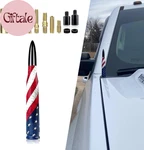 1 Pc Car Personalized Bullet Head American Flag Printed Antenna, Alloy Thread Mo. Fixed Price $21.80.