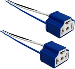 2PCS Ceramic H4 9003 HB2 Headlight Connector With Adapter Wiring Harness Socke. Fixed Price $12.99.