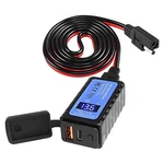 Motorcycle Phone Charger 4.8A Waterproof Dual Usb QC3.0 PD3.0 Sae Adapter. Fixed Price $27.55.