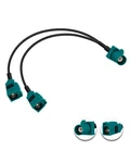 Pobady Fakra Z To Dual Female Splitter Coax Cable 30CM, Gold. Fixed Price $11.67.
