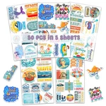 Bigzoro 50PCS Waterproof Swimming Stickers Decals Vinyl For Laptop Bottles. Fixed Price $5.23.
