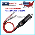 12V 24V Fused Male Car Cigarette Lighter Socket Plug Connector Cable Usa New. Fixed Price $6.60.