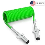 Way Abs 15" 15FT Trailer Coiled Cord Green Electric Power Cable EL27715. Fixed Price $39.75.