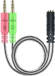 Adaptador Auriculares Divisor De Microfono Audio Cable 3.5MM Separadas Convertid. Fixed Price $11.33.