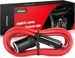 Nilight Cigarette Lighter Extension Cord Cable 6FT Red. Fixed Price $13.66.