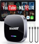 Wireless Carplay Adapter For Iphone& Android Auto, Visoud Ai Magic PL8, Black. Fixed Price $111.12.