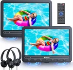 Naviskauto 10.5" Dual Car Dvd Player With Hours Rechargeable Battery, Portable. Fixed Price $99.99.