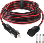 Cuzec 12V/24V 12FT 3.66M 14 Awg Heavy Duty Extension Cord With Cigarette Light. Fixed Price $17.80.