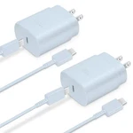 Type Charger, 2-PACK 25W Fast Charging Block With 6FT Usb .... Fixed Price $18.55.