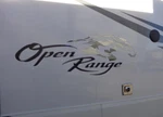 Open Range Chrome Vinyl Decal Large Sticker Rv Camping Trailer Horse. Fixed Price $59.80.