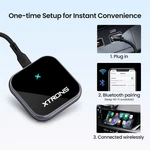 Xtrons Wireless Carplay Android Auto Adapter Wired Dongle Plug. Fixed Price $39.99.