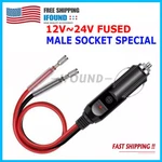 12V 24V Fused Male Car Cigarette Lighter Socket Plug Connector Cable Usa. Fixed Price $6.66.