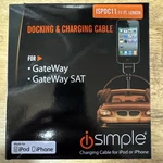 Isimple Docking & Charging Cable / Gateway, Sat ISPDC11 Ipod Iphone. Fixed Price $49.99.