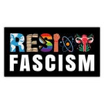 Bavaha 7.5X3.75 Resist Fascism Bumper Sticker Protest Car Social A1. Fixed Price $11.46.