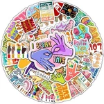 Pack 50 Pcs Asl Stickers American Sign Language Vinyl Decals Waterproof. Fixed Price $13.57.