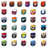 New 2PK Nfl Team Logo Double-sided Car Paper Hanging Scent Air Freshener. Fixed Price $10.15.
