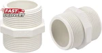 Uxcell Pvc Pipe Fitting Hex Nipple G1-1/2 Male Thread Adapter Connector. Fixed Price $14.47.