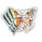 (3PCS) Christian Jesus Sticker Inspirational Bible Verse Quotes Vinyl Decal F.... Fixed Price $15.56.