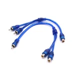 Uxcell A17070300UX0615 2PCS Blue Female To Splitter Adapter Car Audio Ste.... Fixed Price $10.11.
