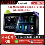 For Mercedes-benz B-class W245 2011-2012 Stereo 12.3" Android Carplay 4G Lte. Fixed Price $287.99.