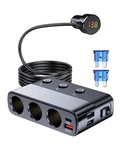 Lihan 7-1 Cigarette Lighter SPLITTER,12V/24V Car Charger Adapter With 3 Socke.... Fixed Price $21.52.