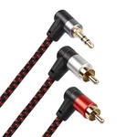 Riieyoca 90 Degree Right Angle 3.5MM To Cable 6FT,2RCA Male Trs. Fixed Price $16.88.