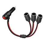 Riieyoca 12V 24V 3 Way Cigarette Lighter Splitter Adapter With On Off Switch,.... Fixed Price $14.60.